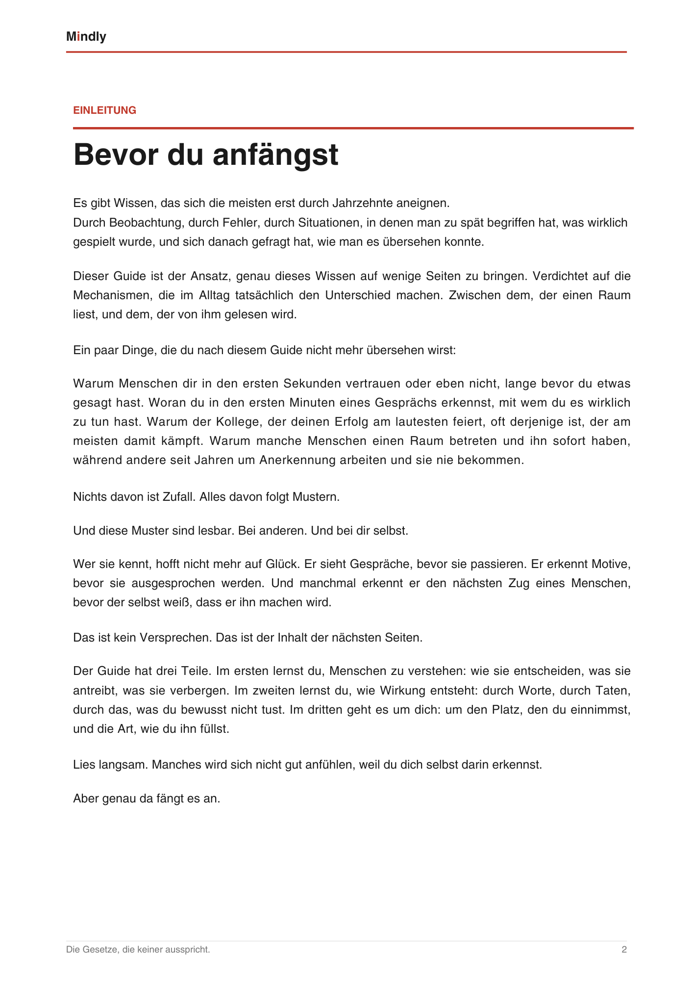 Die Gesetze, die keiner ausspricht.