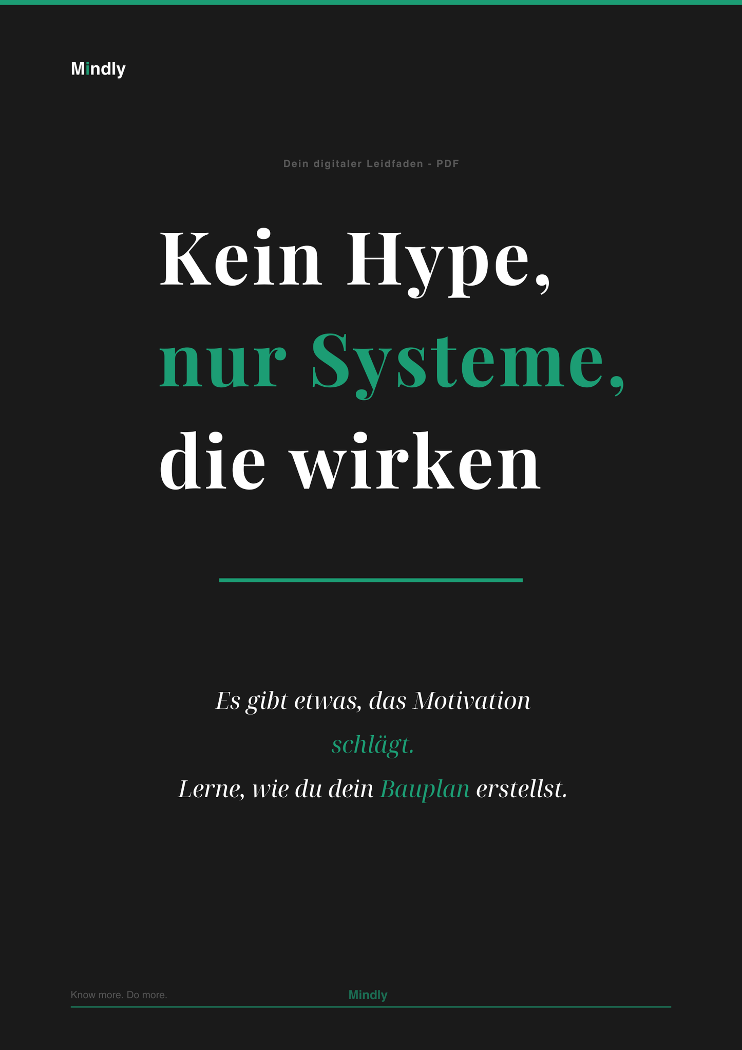 Kein Hype. Nur Systeme, die wirken.